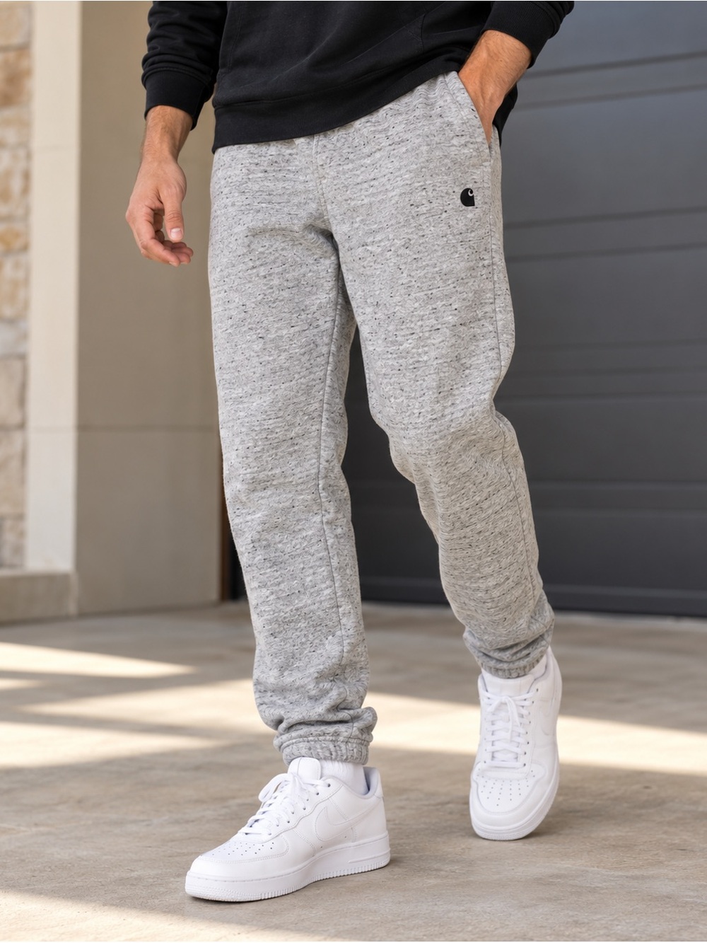 Carhartt Men’s XS Gray Speckled Relaxed Fit Fleece Jogger Sweatpants